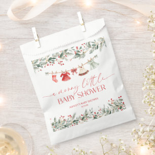 A Merry Little Baby Shower Christmas Baby Shower Favour Bag