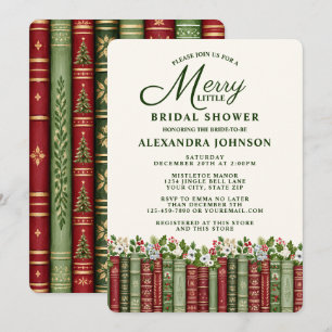 A Merry Little Bridal Shower Christmas Winter  Invitation