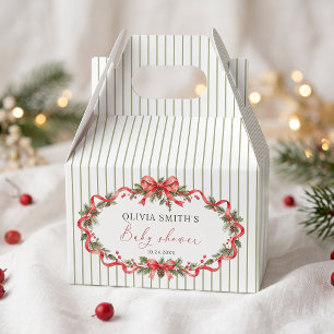 A Merry Little Christmas Baby Shower Favor Box