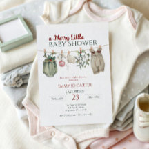 A Merry Little Girl Baby Shower Christmas Clothes