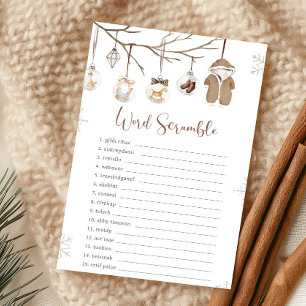 A Merry Little Winter Christmas Word Scramble Game