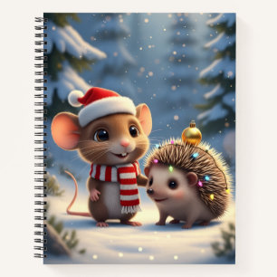 A Merry Little Woodland Christmas Notebook