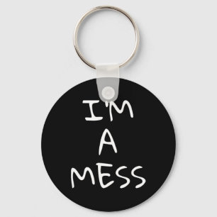 A Mess Depression Anxiety Stress  Keychain