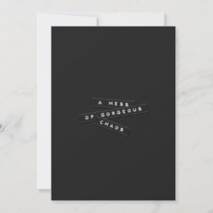A Mess Of Gorgeous Chaos Embossed Labels