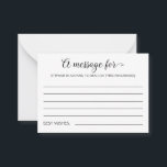 A Message For Bride and Groom Wedding Advice Card<br><div class="desc">These charming message cards will be a perfect alternative to a traditional wedding guest book. Read them later,  such as on an anniversary.</div>