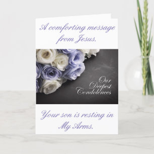 A Message from Jesus Condolences Card
