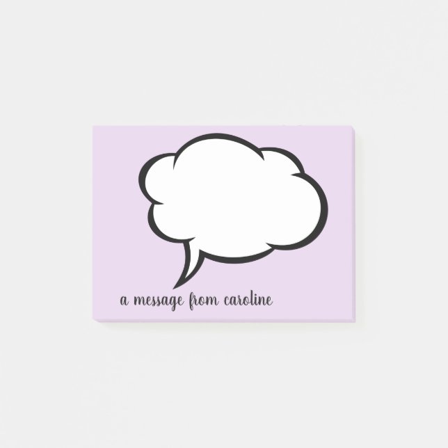 a message from: Personalized Post-it Notes (Front)