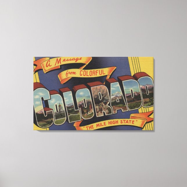A Message From The Mile High State Canvas Print (Front)