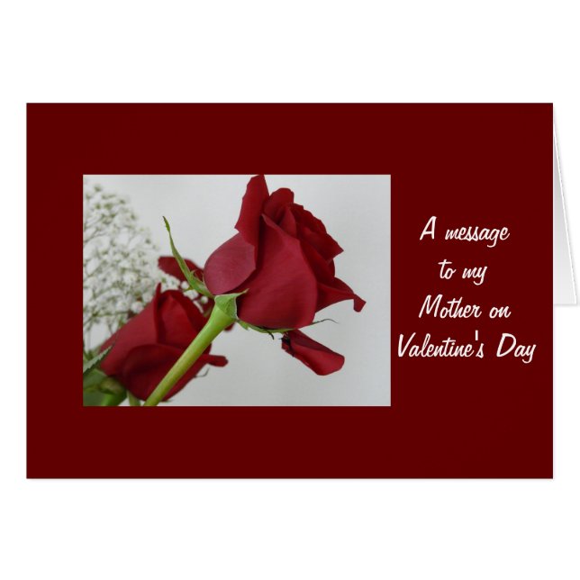 A message to my Mother- Valentine's Day (Front Horizontal)
