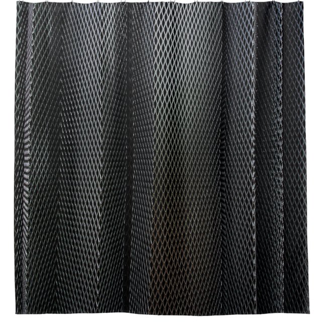 A metal criss-cross grid in undulating layers (Front)