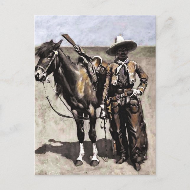 A Mexican Buccaro in Texas by Frederic Remington Postcard (Front)