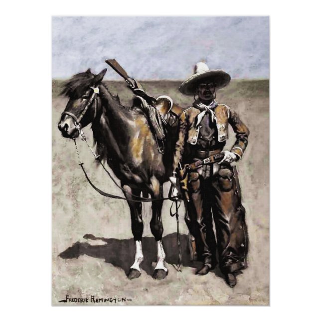 A Mexican Buccaro in Texas by Frederic Remington Poster (Front)