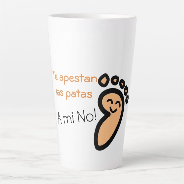 A mi no me apestan las Patas Aluminum Water Bottle Latte Mug (Front)