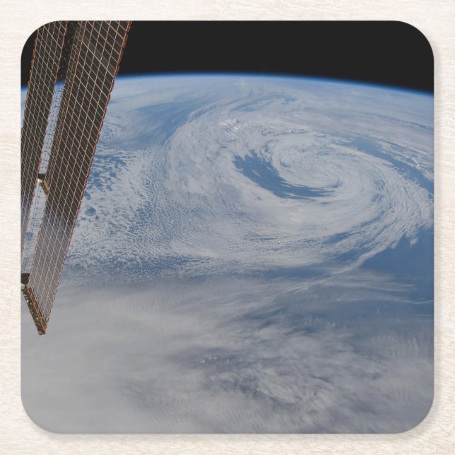 A Mid-Atlantic Low Pressure System. Square Paper Coaster (Front)
