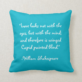 A Midsummer Nights Dream w Shakespeare Quote Throw Pillow