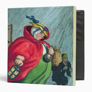 A midwife going to a labour, 1811 binder