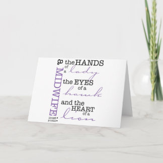 A midwife must possess .... card