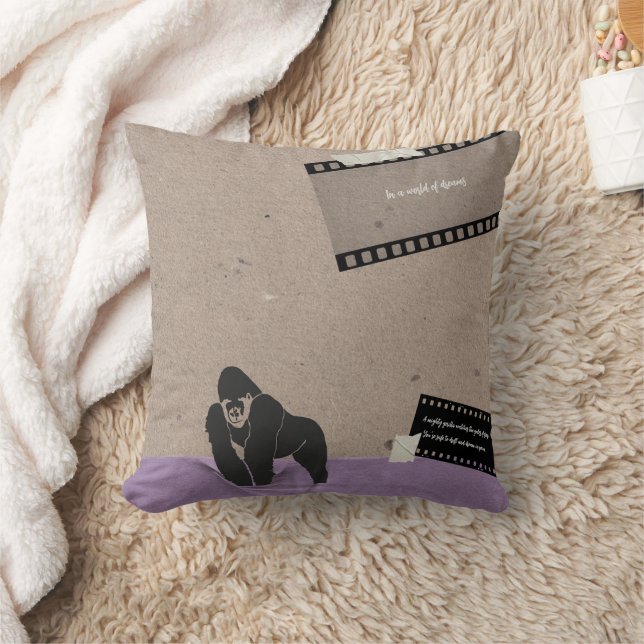 A Mighty Gorilla duvet cover Throw Pillow (Blanket)