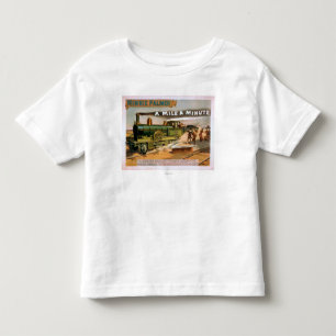 "A Mile a Minute" Big Locomotive Train Theatre Toddler T-shirt