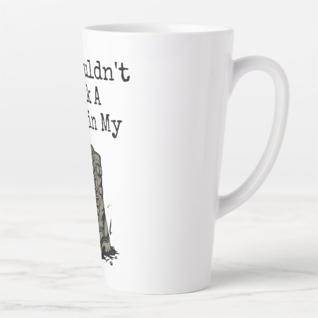 "A Mile in My Boots" Latte Mug (Right)