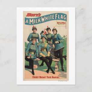 "A Milk White Flag" Woman's Marching Band Postcard