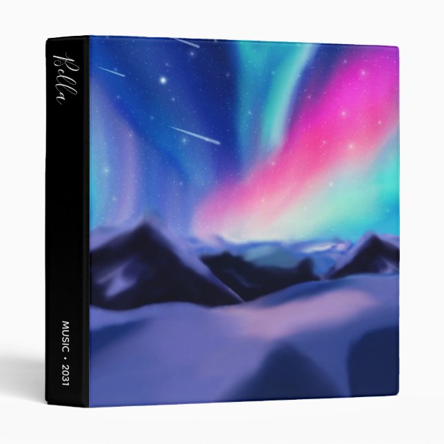 A Million Aurora Dreams 3 Ring Binder (Front/Spine)