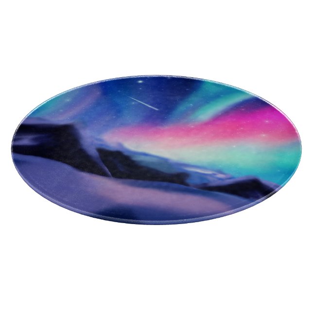 A Million Aurora Dreams Cutting Board (Corner)