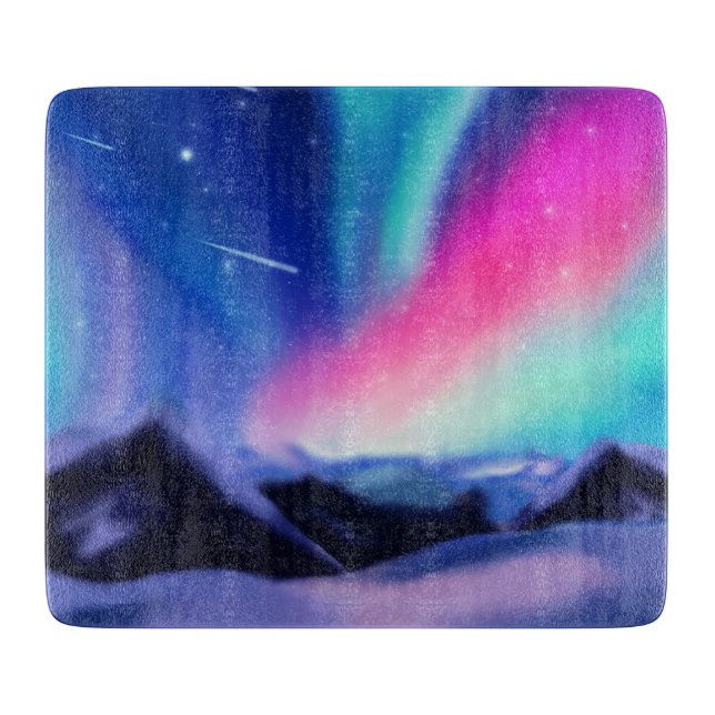 A Million Aurora Dreams Cutting Board (Front)