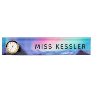 A Million Aurora Dreams Desk Name Plate