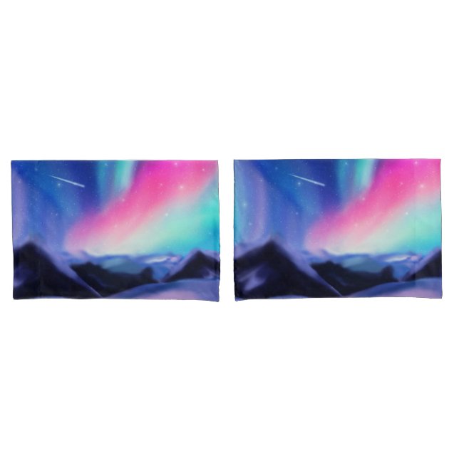 A Million Aurora Dreams Pillow Case (Front-Set)