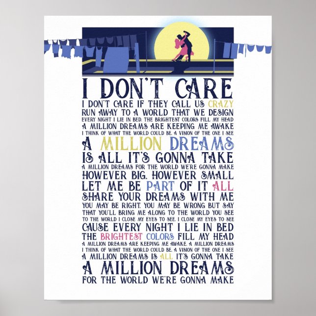 A Million Dreams  Poster (Front)