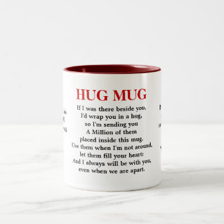 A Million Hugs Verse A Singular Two-Tone Coffee Mug