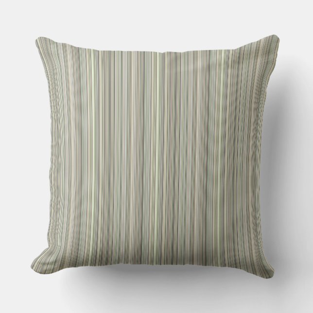 A Million Stripes Throw Pillow (Front)
