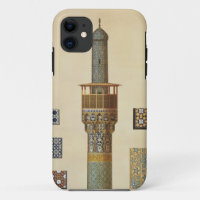 A Minaret and Ceramic Details from the Mosque of t