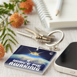 A Mince Pie Awaking Keychain