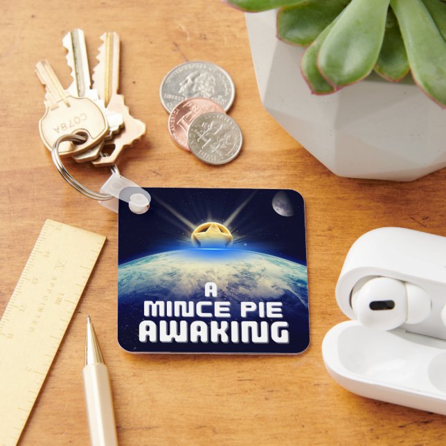 A Mince Pie Awaking Keychain (Desk)