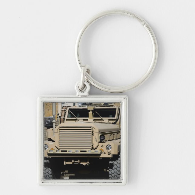 A mine-resistant, ambush-protected vehicle keychain (Front)