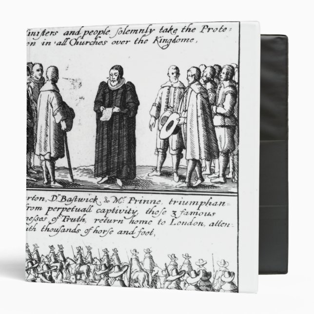 A Minister Taking the Protestation Binder (Front/Inside)