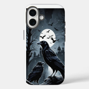 À minuit Moon Raven Iphone 16 coque