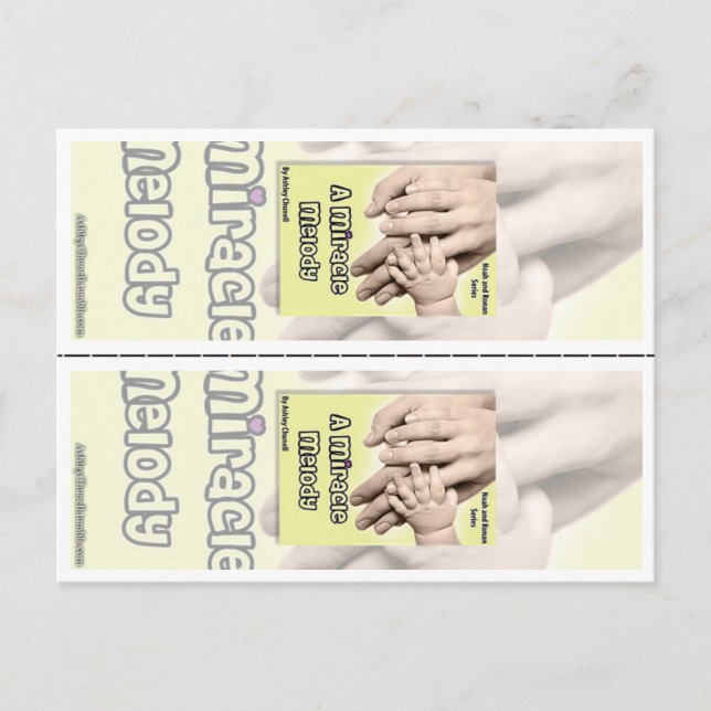 "A Miracle Melody" by Ashley Chunell Bookmarks Postcard (Front)