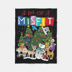 A Misfit Island Christmas Rudolph The Red Nosed Re Fleece Blanket