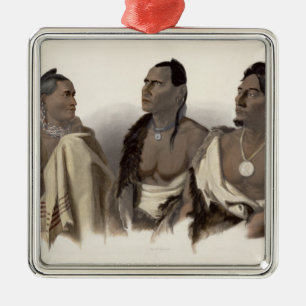 A Missouri Indian, an Oto Indian and the Chief of Metal Ornament