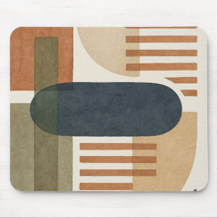A modern abstract design featuring overlapping geo mouse pad