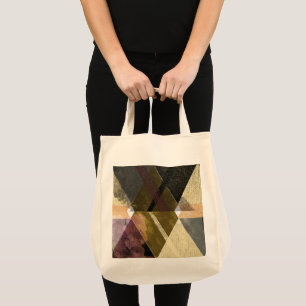 A modern abstract design tote bag