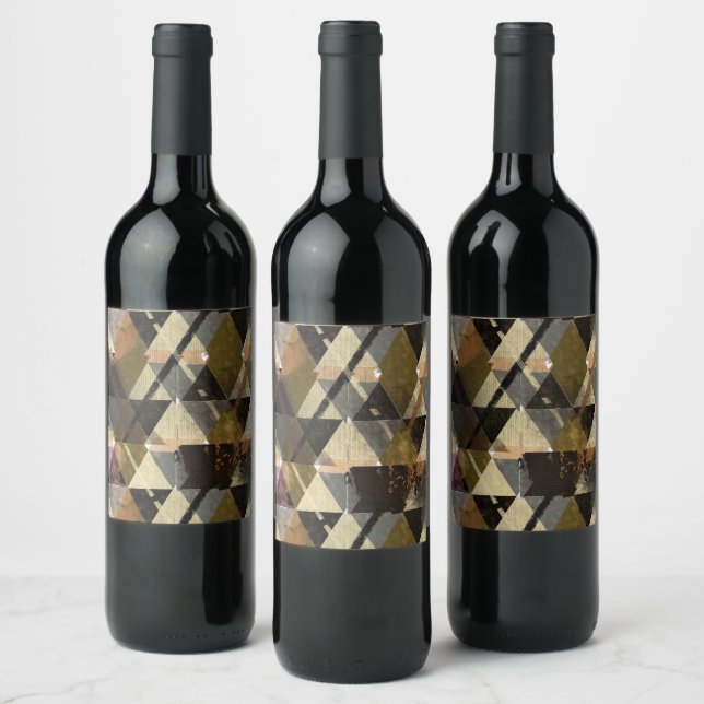 A modern abstract design wine label (Bottles)