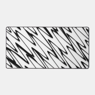 A Modern Abstract Energetic Line Art Desk Mat