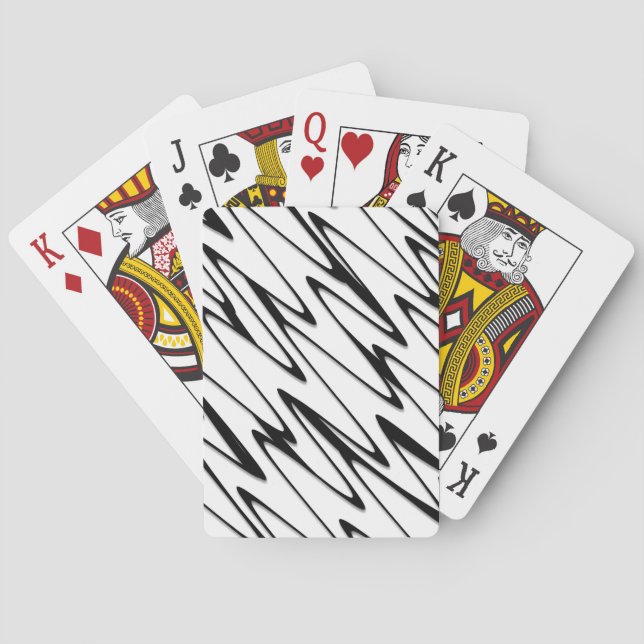 A Modern Abstract Energetic Line Art  Playing Cards (Back)