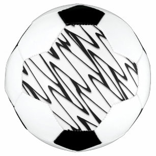 A Modern Abstract Energetic Line Art Soccer Ball