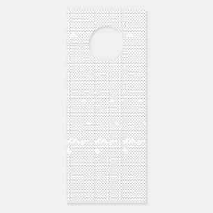 A modern design featuring a sleek combination of w door hanger