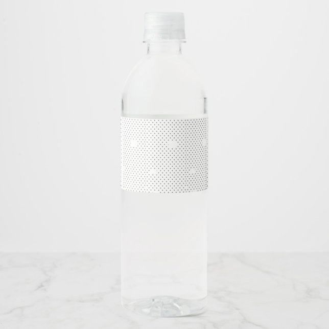 A modern design featuring a sleek combination of w water bottle label (Front)